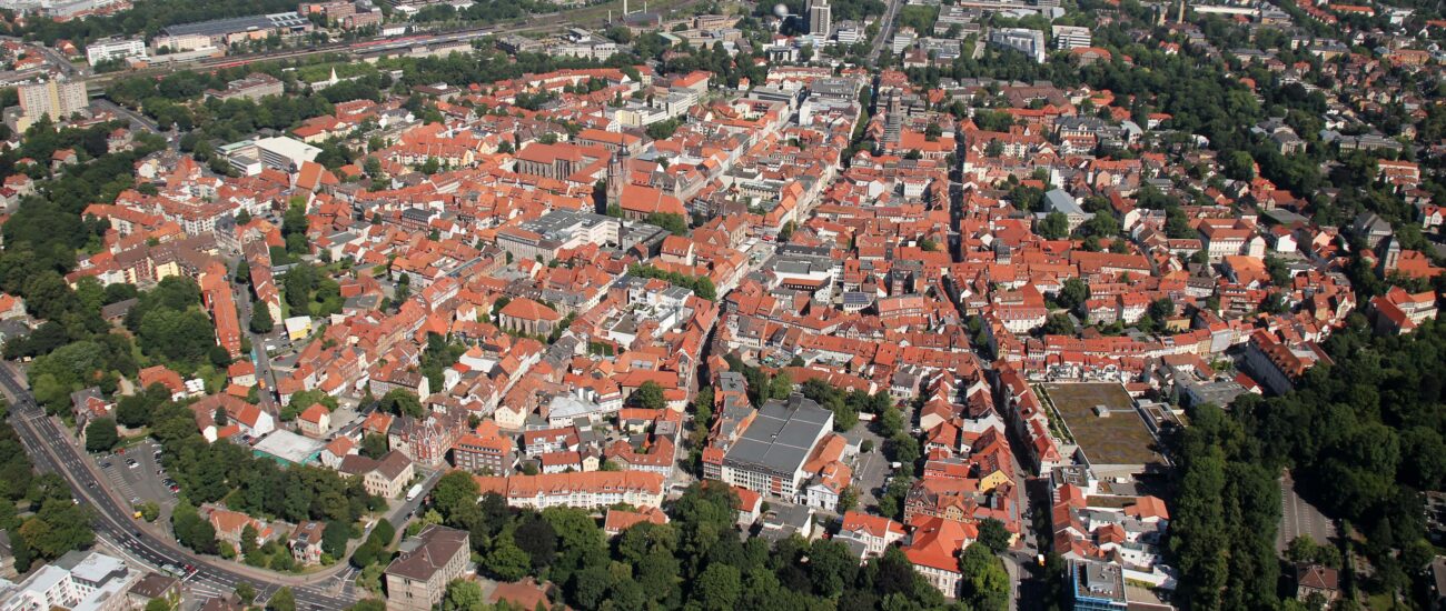 Luftbild der Göttinger Innenstadt